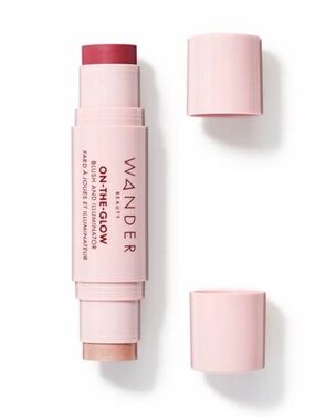 Wander Beauty On-The-Glow Stick Blush & Illuminator Strawberry Fields Nude Glow